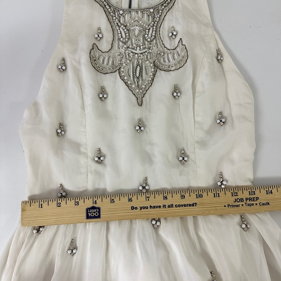 Alice + Olivia NWT Gilda Lace Back Embellished Dress sz 4 - Picture 9 of 13